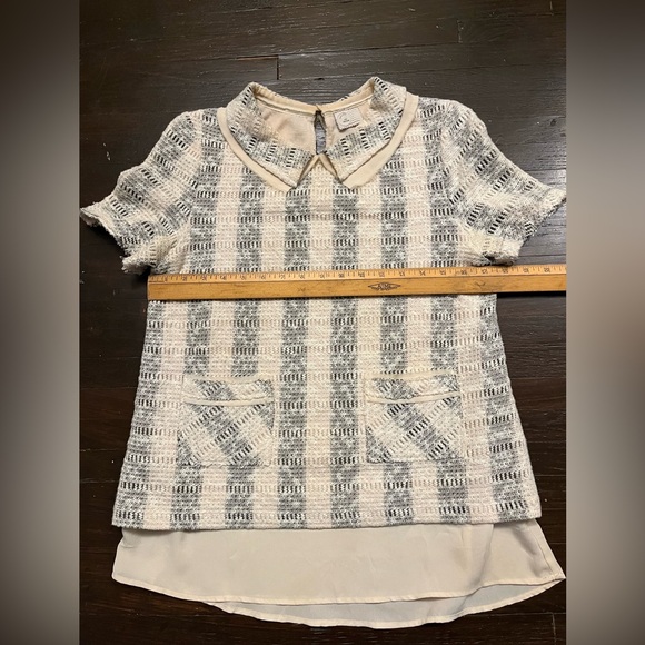 Anthropologie sweater blouse Sz M - Picture 10 of 10